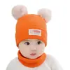 Touca suéter super fofa para primavera e outono, touca de tricô para bebê, nova touca infantil de outono e inverno, touca de lã unissex