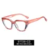 97726 tendencia de moda marco de gafas cara fina degradado protección ocular luz azul gafas para mujer fábrica de comercio exterior en stock venta al por mayor