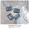 Noite Escura Cinza Denim Super Brilho Joias de Unha de Cristal Gota d'Água Coração Torto Coração Gordo Quadrado Ovo de Pombo Ornamentos de Diamante para Unhas