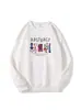 Sudadera de Cuello Redondo Estilo Nuevo Otoño e Invierno Estilo Americano Diseño de Moda Ropa Exterior Casual Versátil Top Holgado Chaqueta para Mujer
