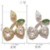 Joyería de Aleación para Uñas con Diamantes de Cereza Transfronteriza Joyería de Aleación Lujo Ligero Lindo Pequeño Fresco Super Brillante Decoración de Uñas de Cereza Venta al por Mayor