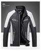 Chaqueta de Cuero de Comercio Exterior Transfronterizo Cuello de Color Chaqueta de Cuero PU para Motociclista Abrigo regular con forro polar Chaqueta de Cuero Casual Cuero Hombre