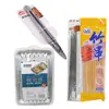 Juego Completo de Herramientas y Accesorios para Barbacoa, Brochetas de Bambú Portátiles para Camping al Aire Libre, Pinzas para Barbacoa, Rejilla para Carbón, Suministros para Barbacoa