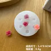 Molde de Silicona Hecho a Mano DIY Pegamento de Cristal Flor Estéreo Rosa Camelia Loto Hoja de Loto Yeso Fondant