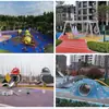 Diapositiva plana de acero inoxidable para exteriores, combinación de diapositivas perforadas, estructura de escalada, equipo de juegos para jardines de infancia, parques y áreas residenciales