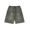Ropa de Hombre Jie Zhan Pantalones de Trabajo Lavados Resistentes Estilo Americano, Pantalones de Trabajo Modernos con Múltiples Bolsillos, Shorts Casuales Holgados de Longitud Media para Hombre.