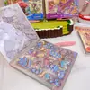 Nuevo Libro Coleccionador de Escenas Miniatura de Paisaje Cuadrado Pequeño, Libro de Paisajes de Dibujos Animados Lindos, Libro de Pegatinas, Juguete Popular para Niños