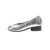 Zapatos de tacón grueso estilo mismo que el de Mamá Uva para mujer, corte bajo, tacón grueso, bailarinas de moda, suela plana, fruncidos, puntera dividida para mujer
