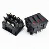Interruptor Panel Grande Cuadrado Kcd9 para Barco de Motor de Potencia de 9 Pines 2 Velocidades Rojo Industrial Triple 3-Control