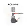 Accesorios de microconexión rápida de acero inoxidable y cobre SMC, conectores de púas mini rectos y en codo PC4, accesorios PL4-m3m5m6