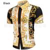 Comércio Exterior Transfronteiriço Verão Novo Moda Masculina Estilo Palaciano Camisa de Manga Curta Estampada em 3D Jovem Solta Casual
