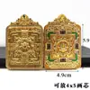 Atacado do Fabricante 4X5 Thangka de Dupla Face Gawa Box Conserva-Cores À Prova d'Água Concha de Diamante Vidro Concha de Thangka Material de Cobre