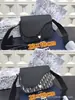Nueva Bolsa de Mensajero Jacquard de Lona para Hombre, Bolso con Tapa Abatible, Bolso de Hombro de Negocios Moderno, Bolso Cruzado, Bolsa de Mensajero, Transfronterizo