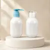 Novas Chegadas de Comércio Exterior: Frasco Redondo de Loção para Animais de Estimação, Frasco Tipo Pump para Skincare, Frasco Sub-Embalagem Verde Escuro e Branco, Frasco de Embalagem para Skincare e Cuidados Diários