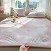 Juego de Tres Piezas de Alfombrilla Refrigerante de Látex de Seda de Hielo para Verano, Alfombrilla Suave Refrigerante Estampada, Colchón de Doble Uso, Individual, Estilo Fresco de Dibujos Animados, Alfombrilla de Seda de Hielo