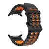 Correa deportiva de silicona bicolor para Samsung Watch Ultra 7 Ultra de 47 mm.