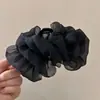 Pinza de garra para cabello de alta gama, grande, con lazo, extra grande, nube, princesa fugitiva, parte posterior de la cabeza, pinza de tiburón, accesorio de cabello súper de hada, mujer