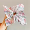 Scrunchie Lenço Quadrado com Laço Infantil para Meninas 2025 Novo Prendedor de Rabo de Cavalo Acessório de Cabelo para Coque de Princesa