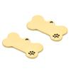 Placa de identificación para mascota de hueso de acero inoxidable pulido de alta calidad, placa de identificación, etiqueta antipérdida, collar, placa con nombre, grabado DIY