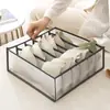 Caja de almacenamiento de ropa interior de malla con compartimentos, organizador de sujetadores y ropa interior, plegable, cajón, caja de almacenamiento para organizar el hogar