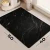 Tapete Drenante de Mármol para Cocina Tapete Secador de Vajilla para Mesa Posavasos Tapete Absorbente para Encimera Tapete de Mesa No Lavable Limpiable a Prueba de Aceite