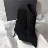 Nueva colección otoño 2026: botines retro con efecto adelgazante, con punta fina, tacón alto y diseño sin cordones, perfectos para combinar con pantalones