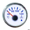 Medidor Eletrônico de Temperatura da Água Modificação de Carro Medidor de Temperatura da Água Luz Colorida Van Medidor de Temperatura da Água Motocicleta Medidor de Temperatura da Água Medidor de Temperatura da Água de Sete Cores