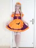 Cosplay Transfronterizo Halloween Bordado Atuendo de Sirvienta Uniforme de Sirvienta Murciélago Vampiro Sirvienta Bruja Mágica