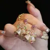 Aretes de Lazo y Borla Rosados con Estrella para Navidad, Estilo Niche, para Mujer, con Pasador de Plata, Elegantes, de Moda, Versátiles, para Fiestas