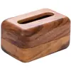 Caja de Pañuelos de Madera de Nogal Sudamericano Madera Maciza Caja Creativa Rectangular para Servilletas Hogar Sala de Estar Caja de Pañuelos de Madera