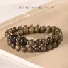 Pulseras Creativas de Sándalo Verde, Pulseras de Cuentas de Buda de Sándalo, Diseño de Nicho, Pulseras Apilables Personalizadas de Estilo Budista Étnico, Venta al por Mayor