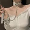 Collar de Campana Femenino M Collar Correa de Tracción Cadena para el Cuello Cinturón para el Cuello Personas Usan Gargantilla Divertido sm Navidad Cascabel