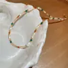 Colar de Pérolas Barrocas Transfronteiriço Europeu e Americano Joias para Mulheres, Corrente de Clavícula de Alta Qualidade, Colar Versátil de Luxo Leve e da Moda para Mulheres