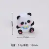 Acessórios de Artesanato DIY Desenho Animado de Panda Redondo 3D, Cola de Creme Resina Peças Pequenas Material Atacado