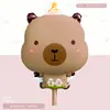 Globos de Papel Aluminio Mate con Dibujos de Animales en Forma de Oso, Elefante, Cordero, Conejo y Ponis para Fiestas de Cumpleaños Infantiles