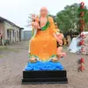 Montanha Bodhisattva Ksitigarbha Resina Buda Grande Didi Wang Montando a Montanha Jiuhua Didi Bodhisattva Enfeites