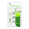 Enchufe USB Europeo de 3 Orificios Enchufe Doméstico de Enchufe Estándar Europeo Cable de Alimentación de Enchufe Tablero de Enchufe de Carga de Alimentación Cable de Extensión de 5m