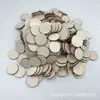 Piezas Redondas de Madera en Blanco Transfronterizas Formas Geométricas DIY Manualidades Infantiles Accesorios para Pintar Decoración Navideña para el Hogar Corazón