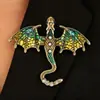 Pulseira Tecida à Mão com Dragão de Esmalte Vintage de Nicho Pulseira de Dragão Cravejada com Diamantes Transfronteiriça Europeia e Americana Joia Versátil Personalizada para Homens