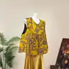 Novo Colete Jacquard Aristocrático Chinês Gola Redonda Leve Luxo Elegante 2026 Outono Novo Versátil Peça Externa Sem Mangas para Mulheres