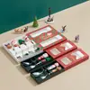Juego de cubiertos de acero inoxidable 304 para Navidad transfronteriza, caja de regalo festiva con tenedores y cucharas de alto valor estético