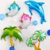 Nuevos Globos de Animales de Dibujos Animados con Temática Oceánica Ins Decoración de Cumpleaños de Bebé Decoración de Escena Delfines, Ballenas, Focas