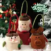 Bolsa de regalo navideña transfronteriza, creativa y portátil, de piel sintética, con cierre de hebilla, para Nochebuena, venta al por mayor