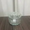 Tigela de Vidro Cristalino, Taça de Sobremesa Ninho de Pássaro, Utensílio Transparente para Salão de Beleza, Prato Pequeno para Frutas com Tampa, Tigela Pequena
