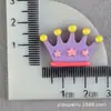 Materiais Infantis Acessórios de Resina Coroa de Cinco Pontas Acessórios de Cabelo Adorno de Cabeça DIY Elástico de Creme Acessórios para Capa de Celular
