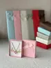 Caja de Regalo para Joyería con Lazo en Stock, Caja de Joyería de Base y Tapa, Caja de Empaque para Almacenamiento de Aretes, Anillos y Collares