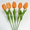 Flores Artificiales de Tulipa de PU con Tacto Realista, Ramo Hidratante Flores Decorativas, Flores Falsas para Decoración del Hogar, Adornos para Sala de Estar, Fabricante Transfronterizo
