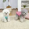 Roupas para Pets Primavera e Verão Novo Estilo Tamanho Pequeno Cães, Gatos, Bichon, Teddy Roupinha Fofa Estilosa 26 Cardigan Doce Cool