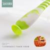 Cuchara de Entrenamiento para Bebé Aprendiendo a Comer Niños con Ventosa Cuchara Suave Curvable Vajilla Entrenamiento Complementario para Alimentos de Bebé Cuchara Curva