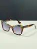 Monturas Retro Cat-Eye Bloqueadas por Color con un Toque de Alta Gama, Gafas de Sol Versátiles de Moda Europea y Americana Transfronteriza, Elegantes y Modernas